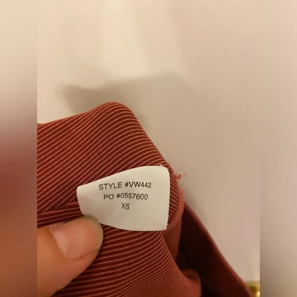 Vuori Ribbed Full Length Legging Brick Size XS - Picture 5 of 5